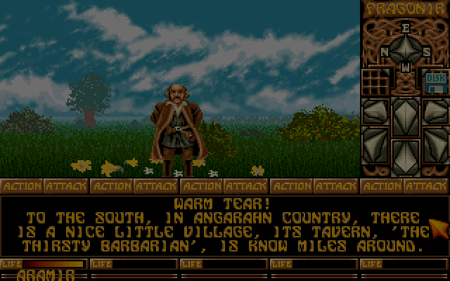 Ishar - Legend of the Fortress atari screenshot